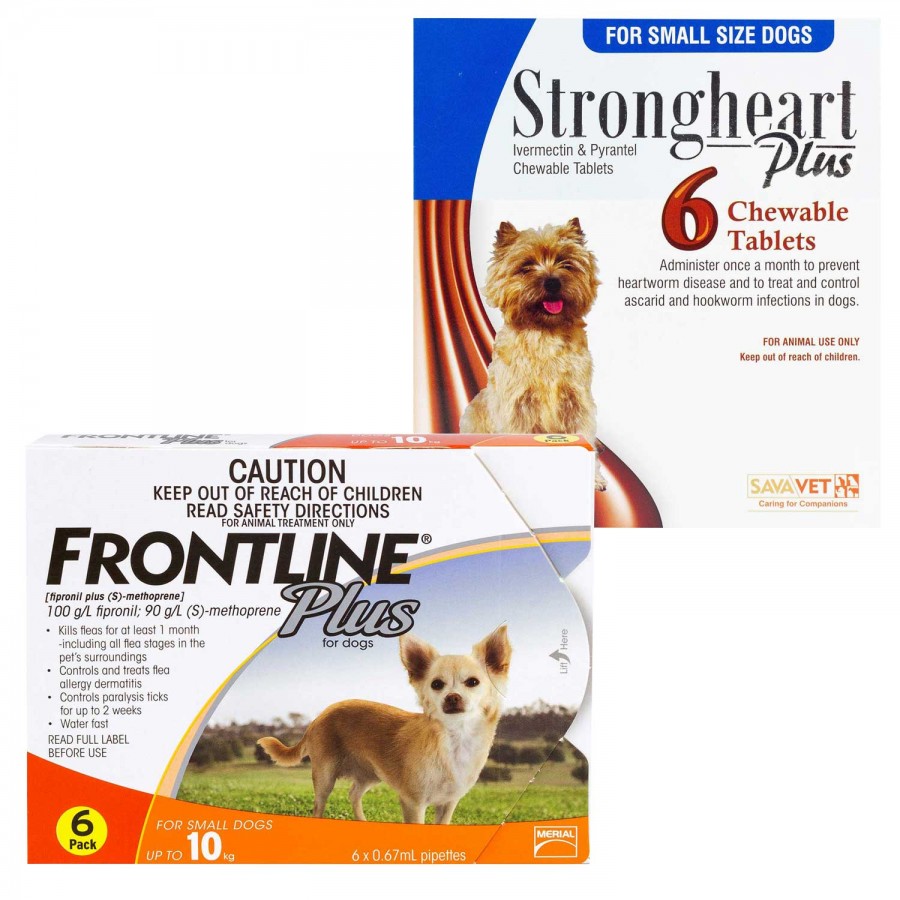 ストロングハートプラス・チュアブル＋フロントラインプラス小型犬用